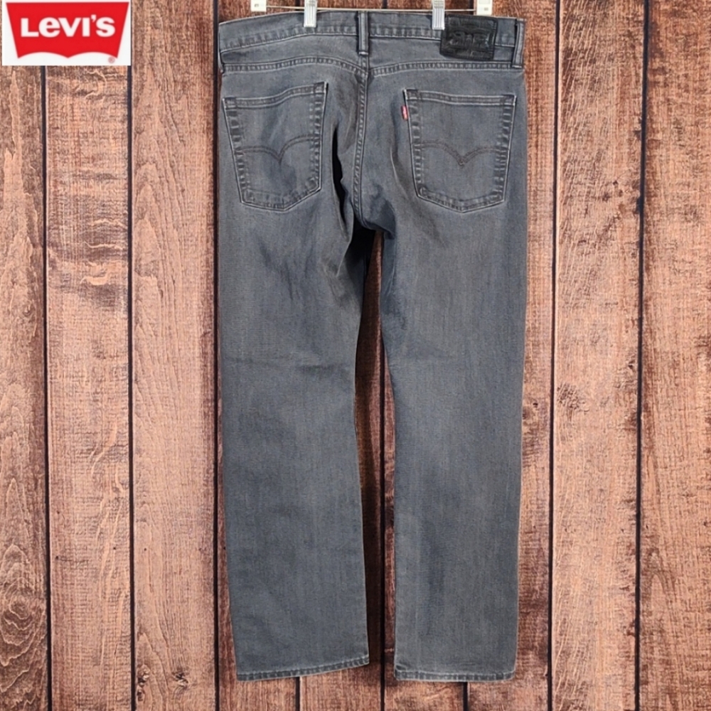 36x30 Vtg Premium Asphalt Mens Slim Straight Stretch Jeans